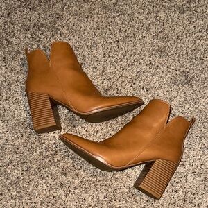 Sexy Tan Ankle Booties for Women